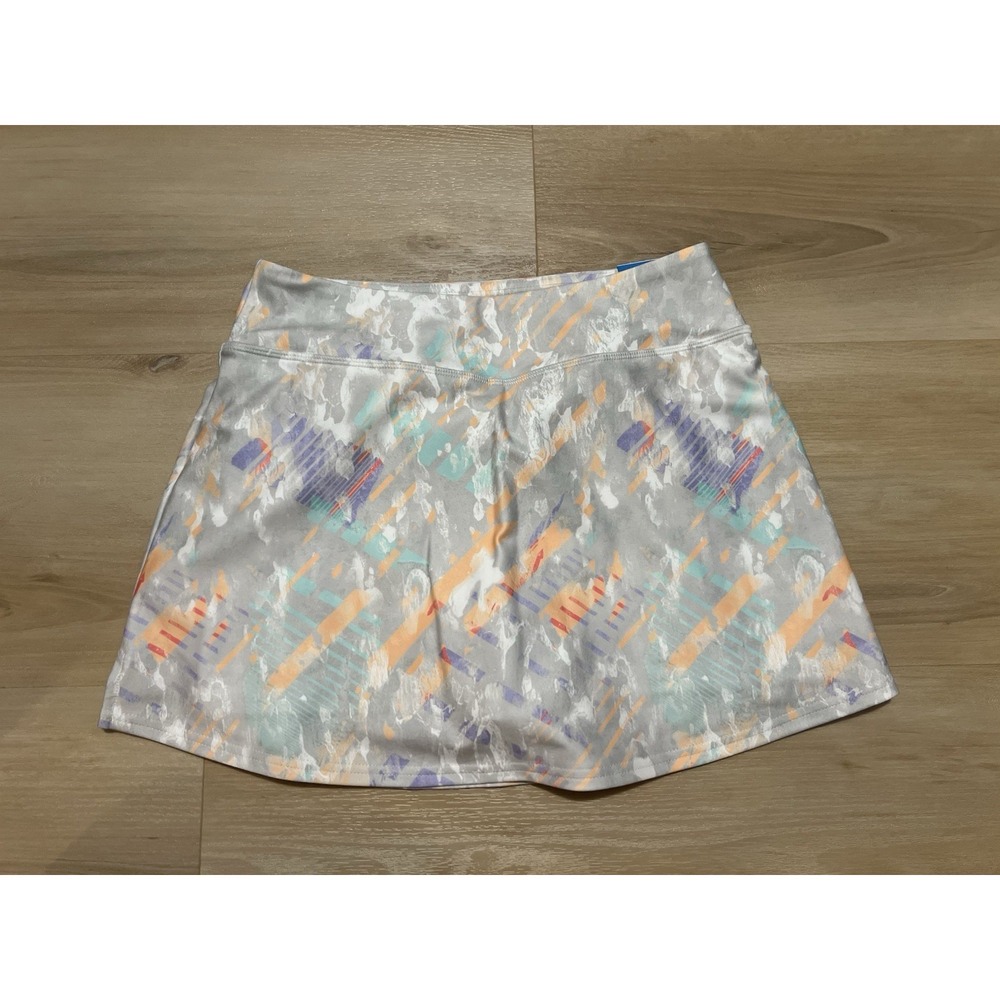 NWT DSG Girls Momentum Mid Rise Performance Skort‎ Grey Multicolor XL